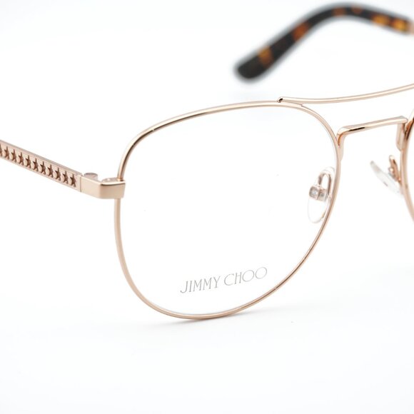 Jimmy Choo JC200 0J5G 00 Eyeglasses Gold 54mm Aviator Frame - Picture 2 of 11